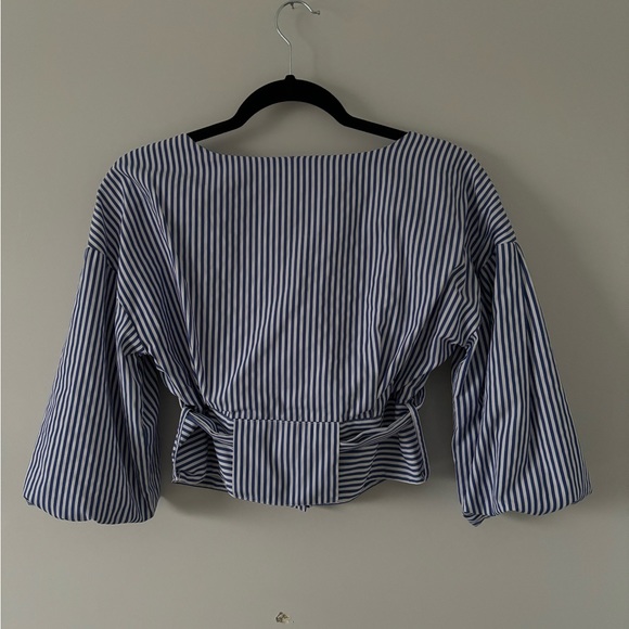 JOA striped top blue white medium revolve - Picture 7 of 8